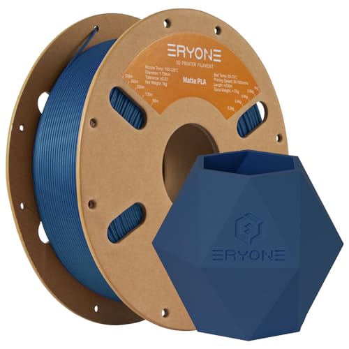 ERYONE Matte PLA Filament for 3D Printer, Filament 1.75mm +/- 0.03mm, 1kg (2.2LBS)/Spool, Navy Blue - Image 1