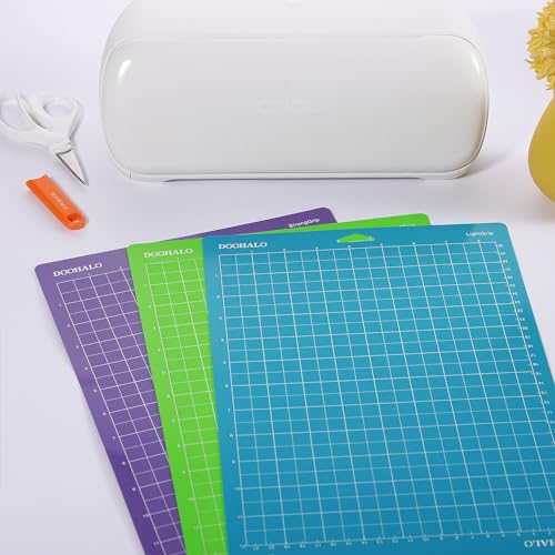 DOOHALO لوحة قطع DOOHALO متوافقة مع Cricut Joy Xtra 3 عبوات بديلة متنوعة قبضة قياسية قبضة خفيفة قبضة قوية لوحات قطع لاصقة - Image 3
