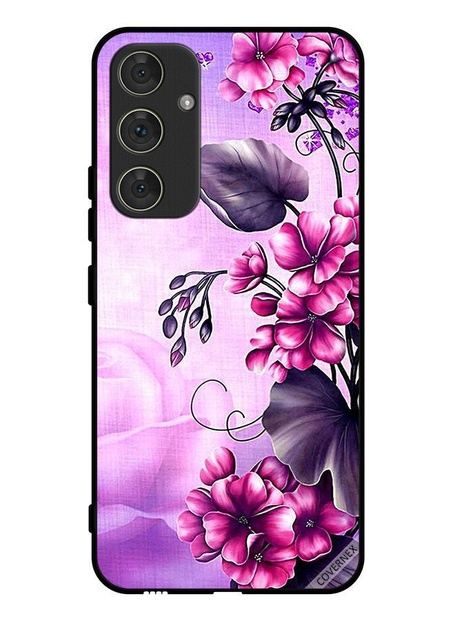 Covernex Protective Case Cover For Samsung Galaxy A34 Romantic Flowers Wallpaper - Image 1