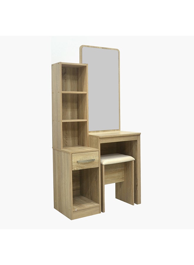 Home Box - Kulltorp Plus Dresser with Mirror and Stool 39.5 x 163 x 79.5 cm - Image 1