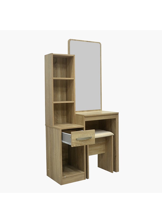 Home Box - Kulltorp Plus Dresser with Mirror and Stool 39.5 x 163 x 79.5 cm - Image 1