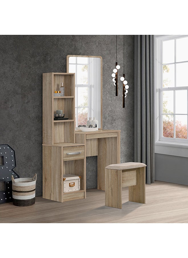 Home Box - Kulltorp Plus Dresser with Mirror and Stool 39.5 x 163 x 79.5 cm - Image 1