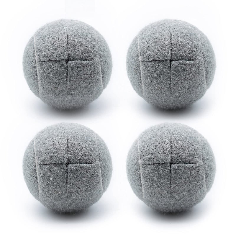 Magicorange 4 PCS Precut Walker Tennis Balls for Furniture Legs and Floor Protection Heavy Duty Long Lasting Felt Pad Glide Coverings Grey