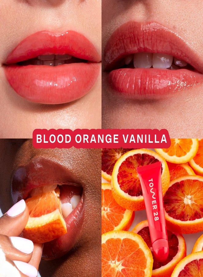 Tower 28 LipSoftie Hydrating Tinted Lip Treatment Balm, Moisturizing Lip Mask for Chapped Lips - Watermelon Kiwi Flavor, Sheer Baby Pink Gloss (Blood Orange Vanilla) - Image 2