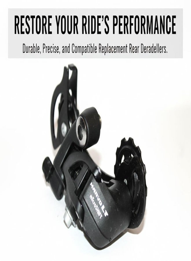 Vedroci MARVO M26 Rear Derailleur - 7/8 Speed, Long Cage, Black (RD-M26L) - Compatible with Shimano Mountain & Hybrid Bike Drivetrains (Max 36T Cog) - Image 3