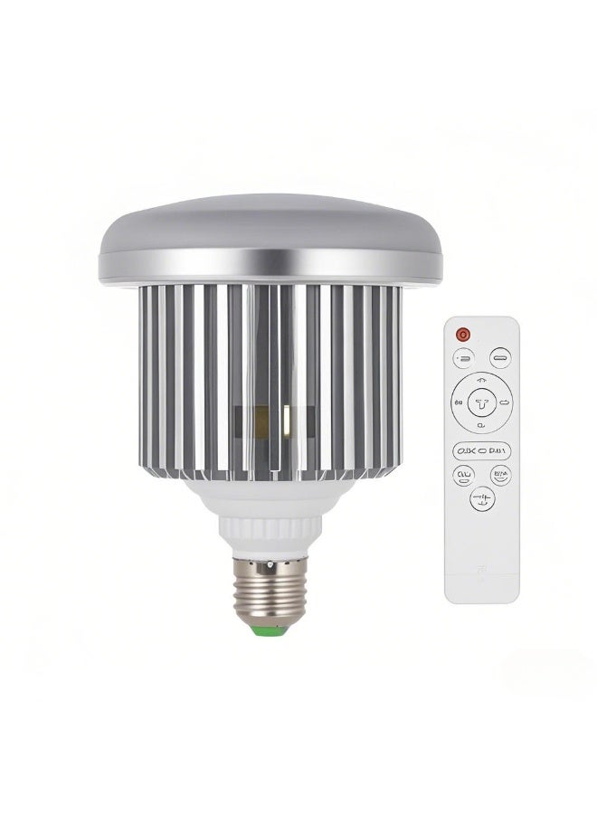 أندوير مصباح LED بقوة 50 واط، قاعدة E27، سطوع قابل للتعديل ودرجة حرارة لون قابلة للتعديل من 3200 كلفن إلى 5600 كلفن، مع جهاز تحكم عن بعد، مناسب للاستوديوهات والتصوير الفوتوغرافي والفيديو، يعمل بجهد كهربائي من 185 إلى 245 فولت تيار متردد - Image 3