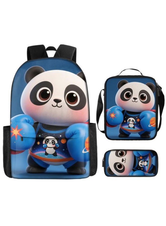 Bright Li Fire Unlock the new fashion of childish fun! Three-piece set of bags, cartoon elements for children and teenagers (students, children, friends' outings, mountain climbing, schooling, etc. can be used) - 2 - Image 2