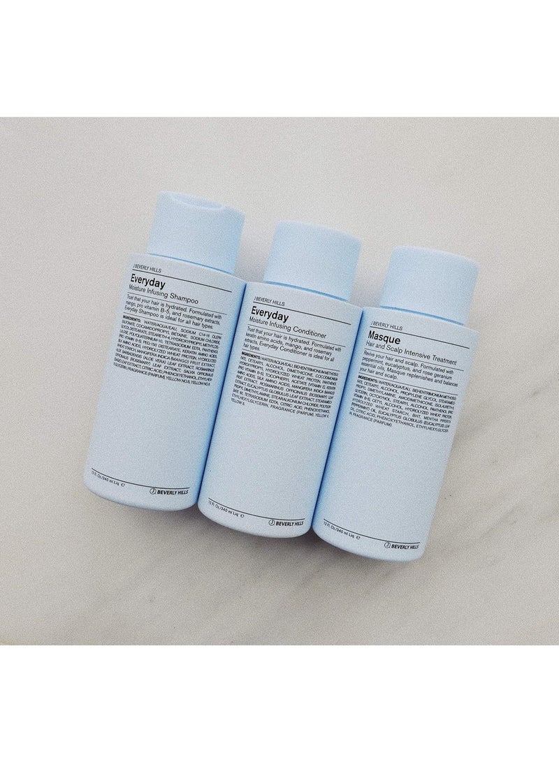 J Beverly Hills J Beverly Hills Blue Everyday Moisturizing Conditioner with Keratin for Hydration, (3 Oz, 12 Oz, 32 Oz)  - Image 4