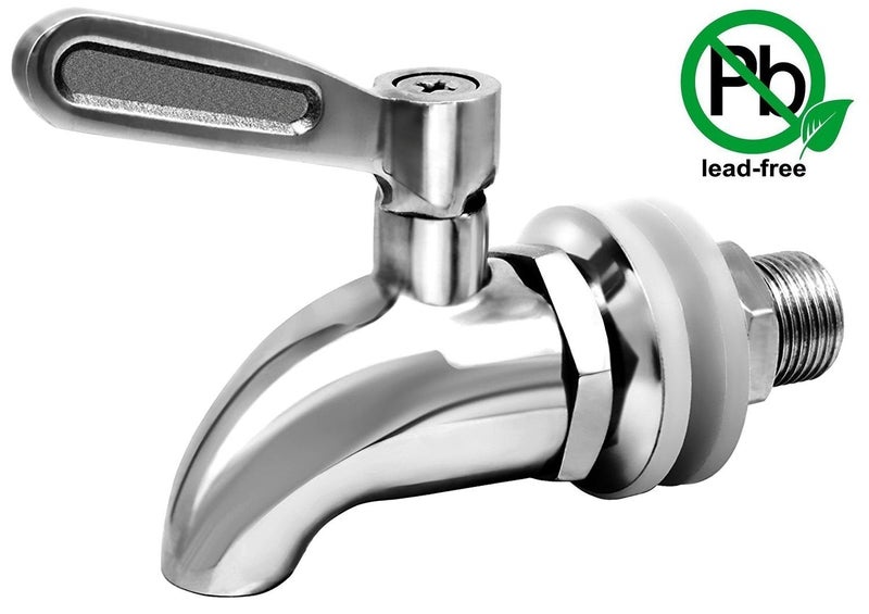 DOZYANT Updated More Durable Beverage Dispenser Replacement Spigot,Stainless Steel Polished Finished, Water Dispenser Replacement Faucet, fits Berkey and Other Gravity Filter Systems as Well - Image 2