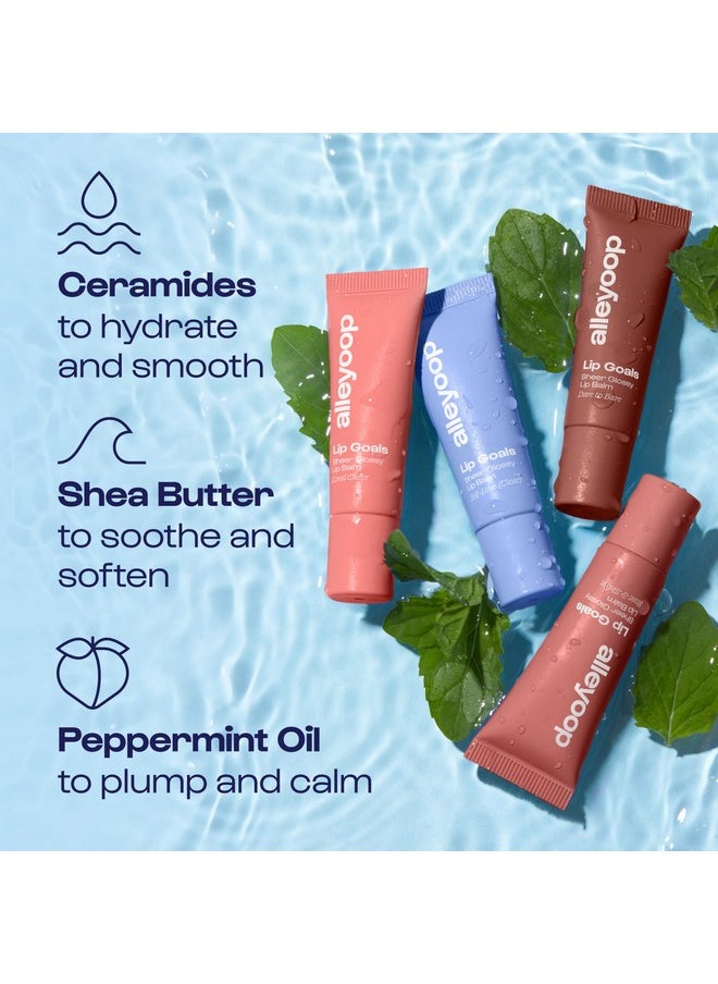 ALLEYOOP Alleyoop Glossy Lip Balm - Lip Goals, Dare to Bare (Sheer Rosy Brown) - Hydrating & Moisturizing Lip Care for Cracked Lips - Natural Plumping Lip Moisturizer That Smooths, Soothes, & Protects - Vegan  - Image 4