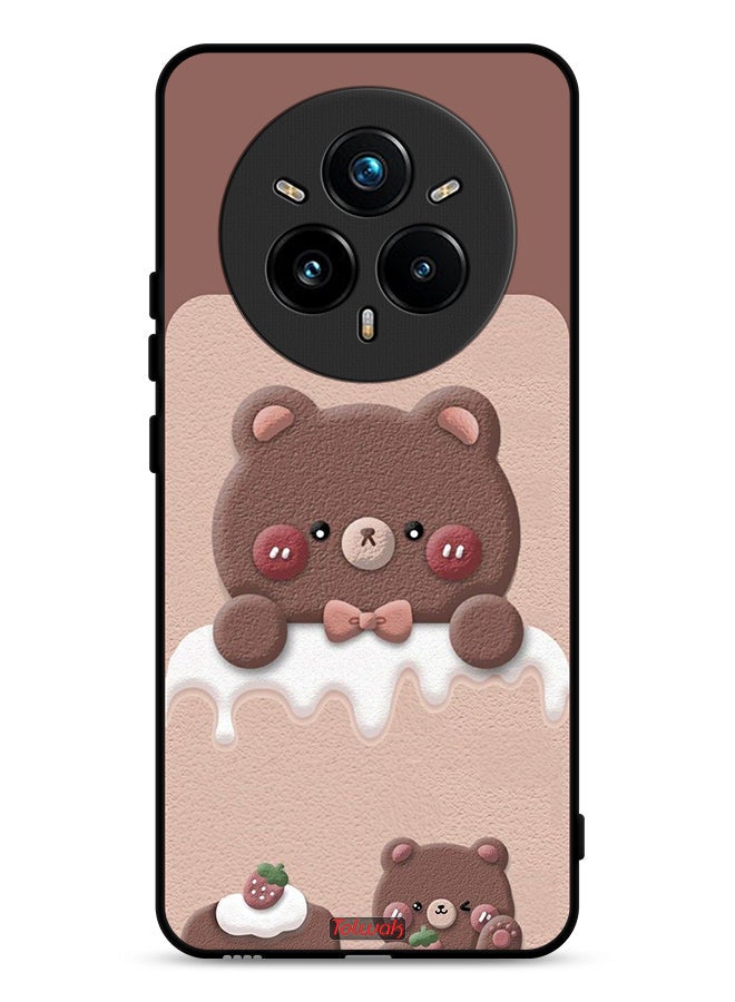 Tolwak Realme 14 Pro 5G Protective Case Cover Bear Strawberry