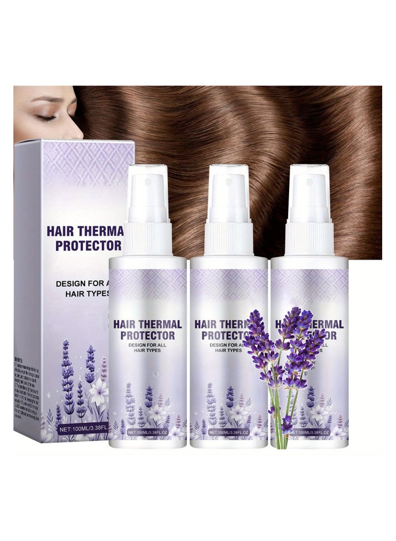 SYOSI رذاذ فك تشابك الشعر باللافندر، بلسم للشعر ورذاذ فك تشابك للشعر المجعد والمتموج برائحة طبيعية من الزيوت الأساسية للتحكم في التجاعيد للنساء والفتيات (2 قطعة) - Image 5