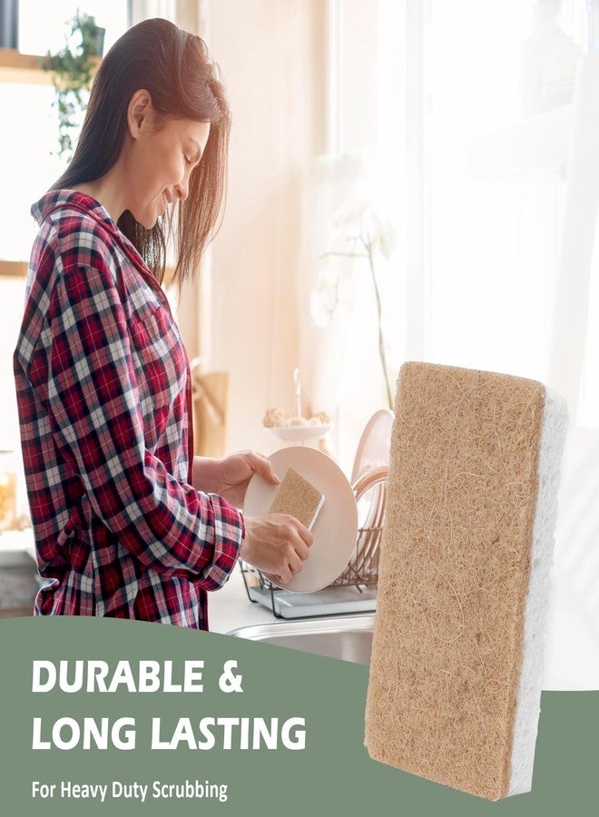 Isshah Plant-Based Kitchen Sponges - FSC Certified and PETA Approved, Natural, Eco-Friendly, Biodegradable Sisal Hemp Sponges for Dishes, Cleaning Sponge for Kitchen, Bathroom, Household - 12 Count - Image 5