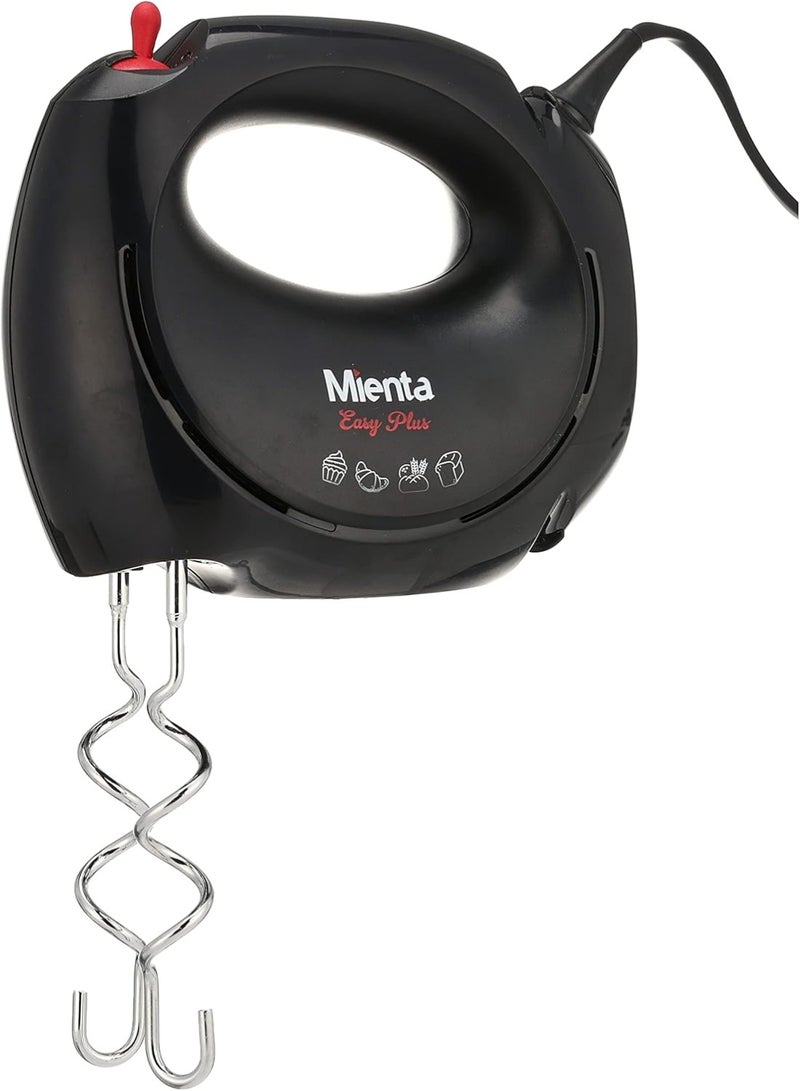 Mienta Easy Plus Hand Mixer, 200 Watt, Black - BT-BM1B - Image 1