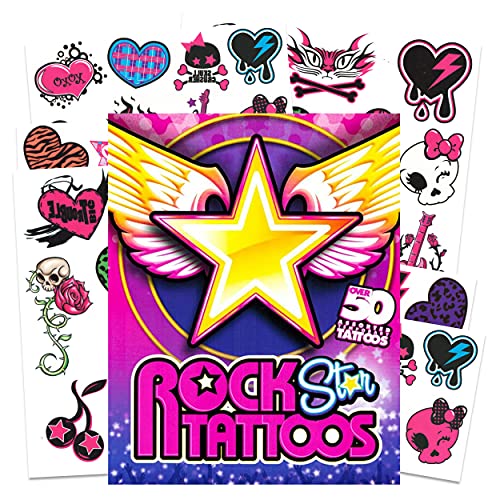 Savvi Rocker Rock Star Tattoos for Girls ~ 50 Temporary Tattoos… - Image 1