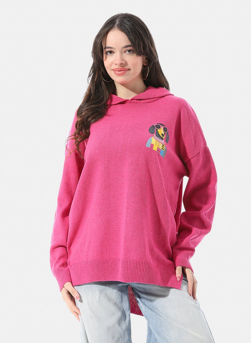 Andora High Low Slip On Hooded Pullover - Image 2