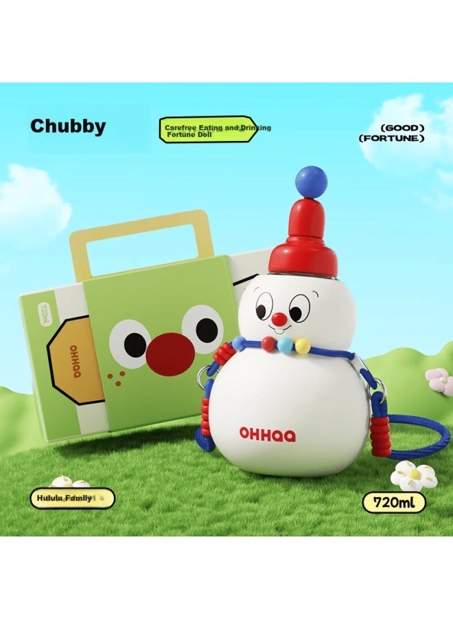 Ohhaa Kids Water Bottle Straw Tumbler High-value Tritan Cute Gourd Student Plastic Summer Cup - Image 4