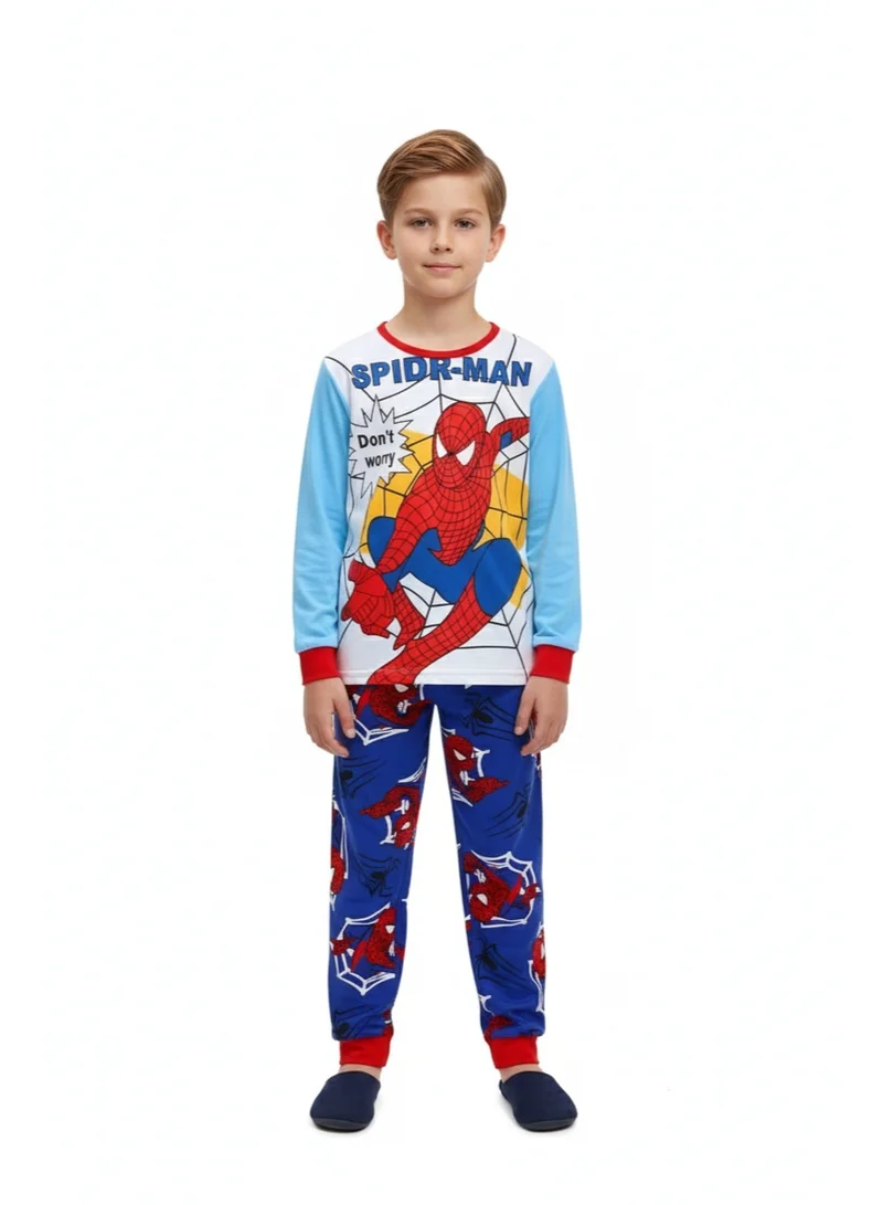 بيداني Boys' Snuggle-Spidey Pajamas Set - Long Sleeve