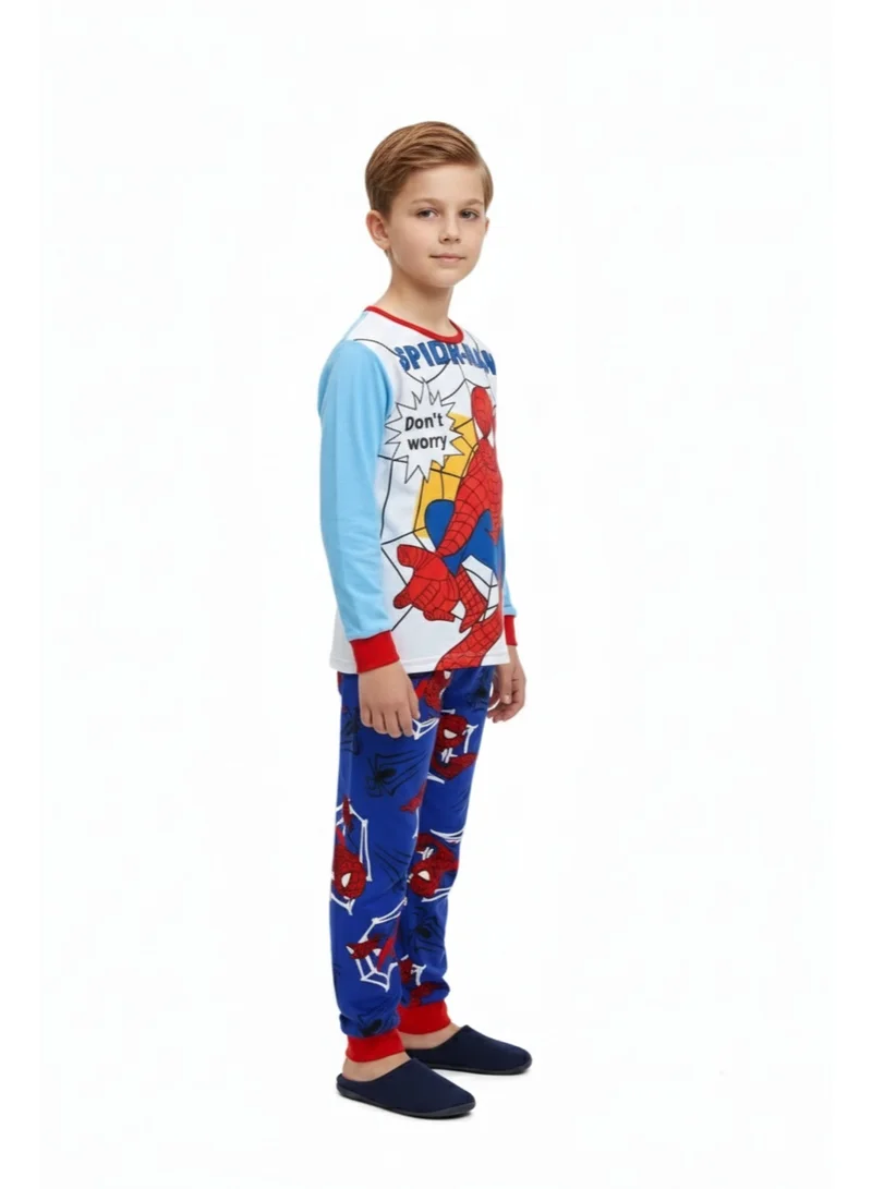 بيداني Boys' Snuggle-Spidey Pajamas Set - Long Sleeve