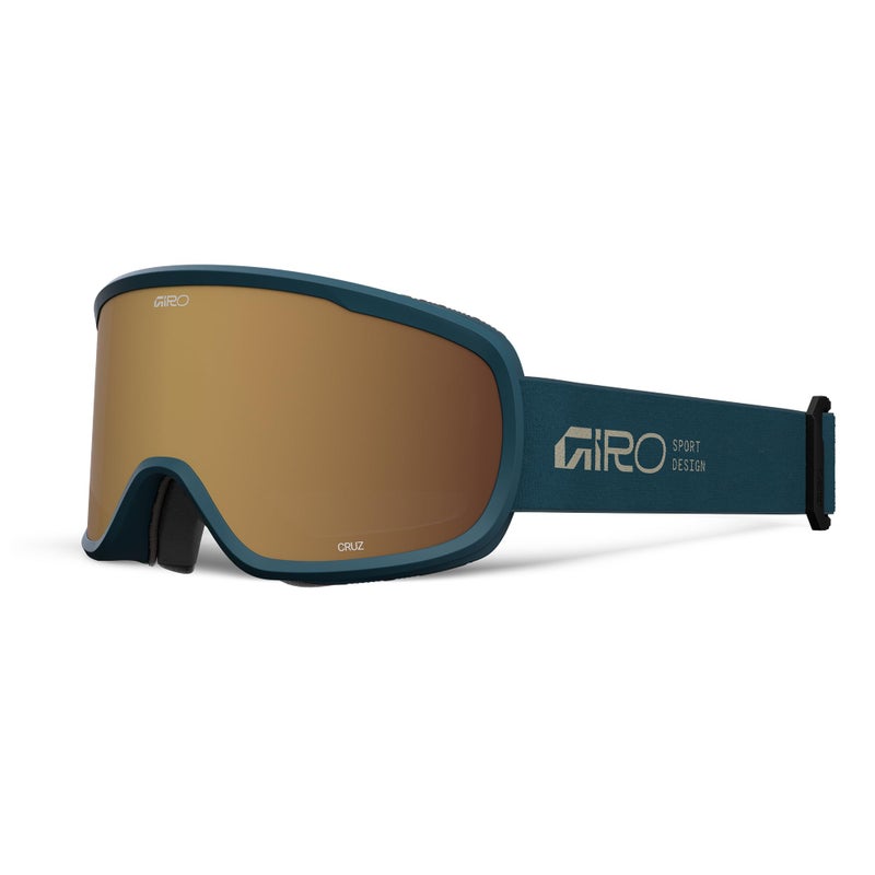 Giro Cruz Ski Goggles - Snowboard Goggles for Men, Women, Youth - Peacock Stacked - Amber Gold - Image 1