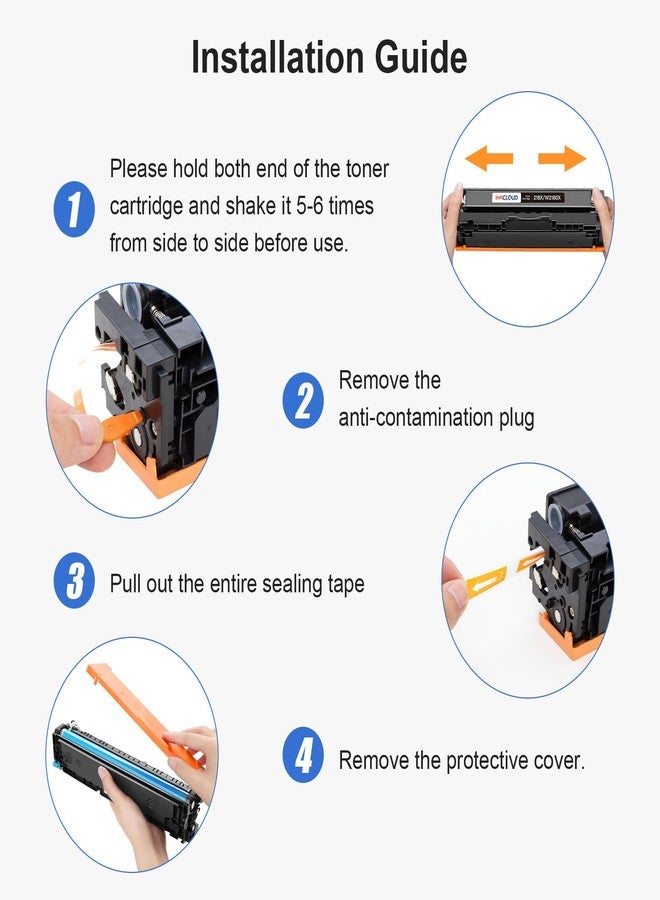 INKCLOUD 218X Black Toner Cartridge High Yield Replacement for HP 218X W2180X 218A W2180A Work with HP Color Laserjet Pro 3201DW MFP 3301FDW 3301SDW 3301CDW Printer, 2Pack - Image 4