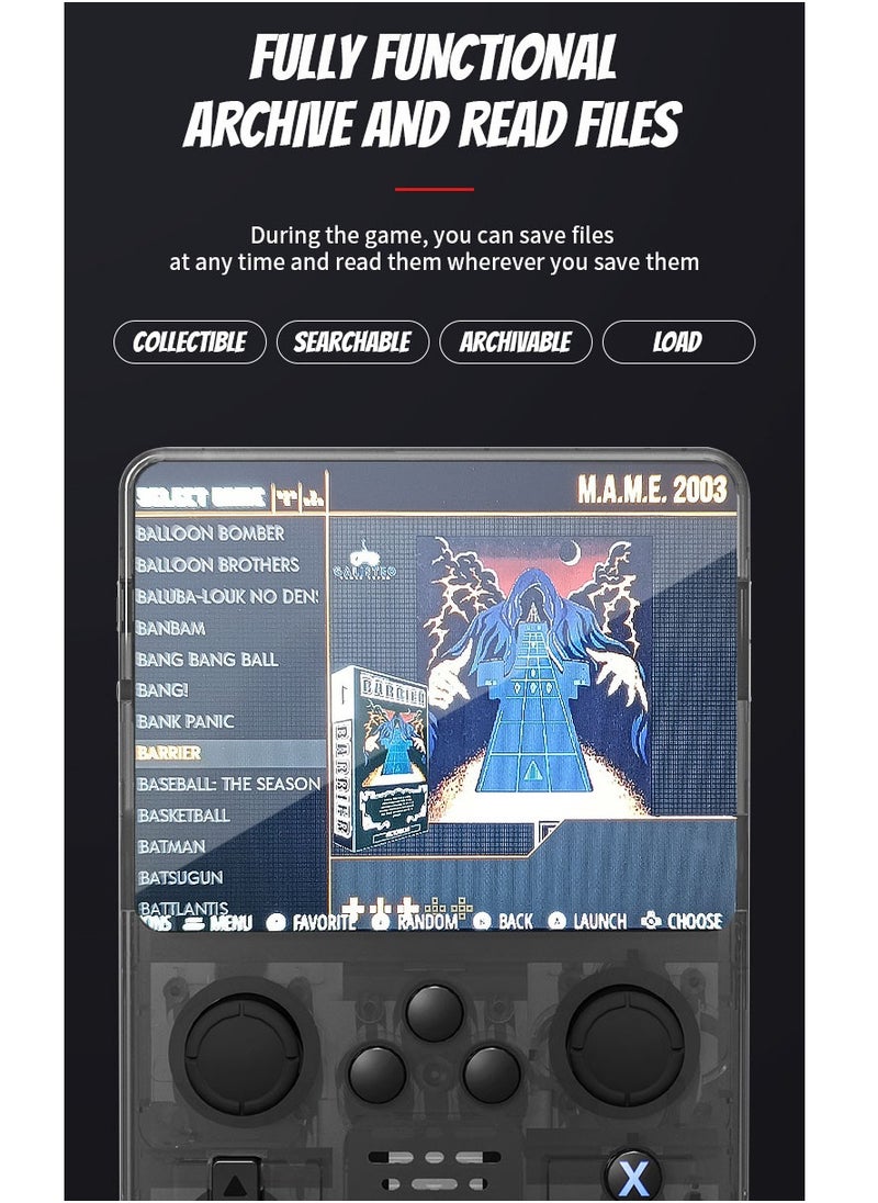 Generic - R35S Retro Handheld Video Game Console Linux System 3.5 Inch IPS Screen Portable Pocket Video Player 128GB Games Boy Gift - Image 1