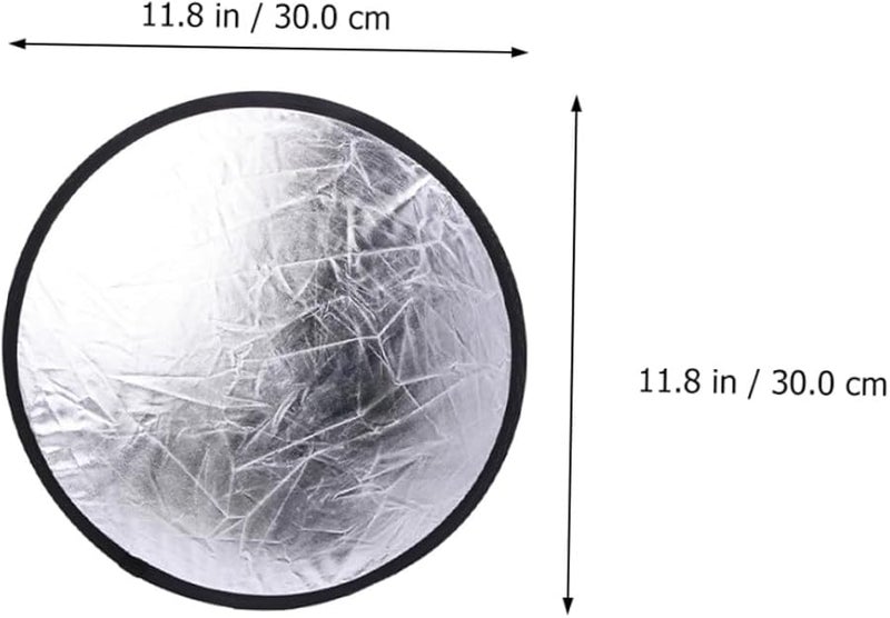 COHEALI 2 قطعة عاكس تصوير دائري محمول فضي أبيض موزع ضوئي للتصوير الخارجي وفي الاستوديو - Image 3