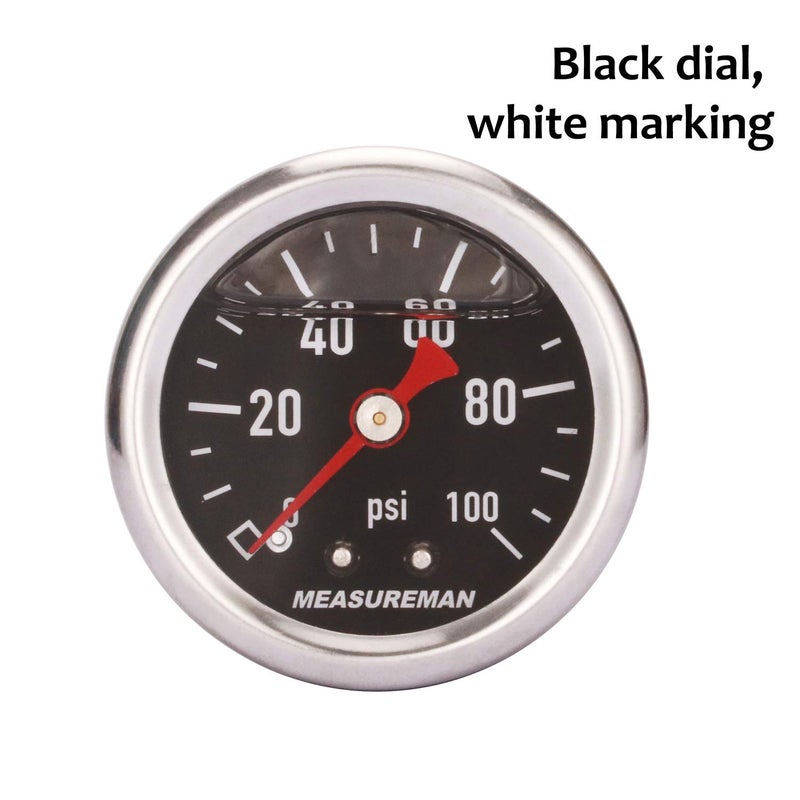 MEASUREMAN 1.5" Liquid Filled Fuel Pressure Gauge - Image 2