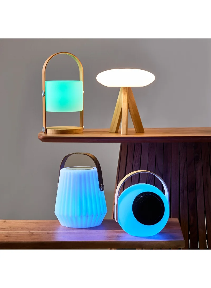 Home Box Solin RGB LED Multi Utility Speaker with Waterproof Remote Battery 8h 19 x 22 x 18 cm