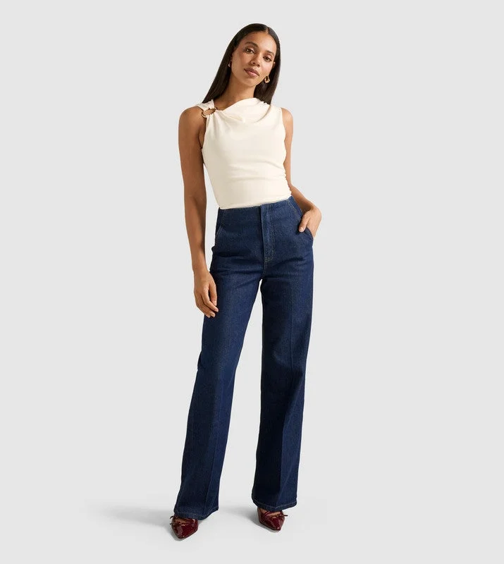 forever new BECCA Hardware Detail Draped Top