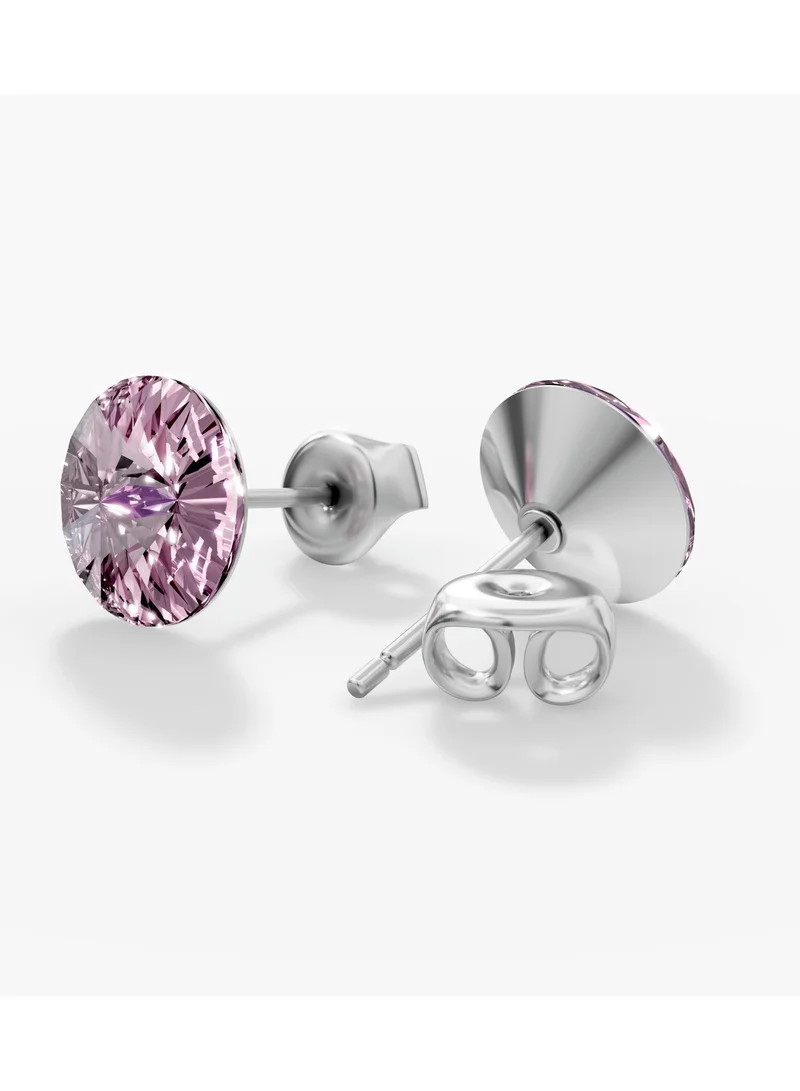 سيونا أقراط ميلا من الكريستال الأرجواني الفاتح - أناقة بلا مجهود