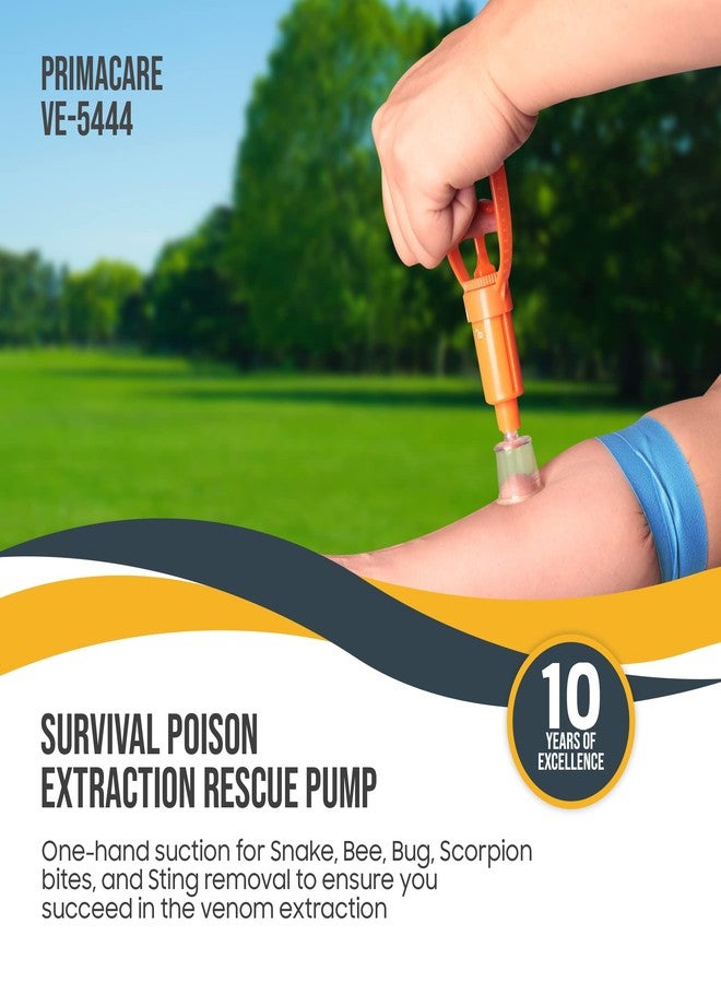 Primacare VE-5444 First Aid Venom Extractor Pump, Outdoor and Portable One-Hand Suction for Snake, Bee, Bug, Scorpion Bites and Stings Removal, Survival Poison Extraction Rescue Pump - Image 5