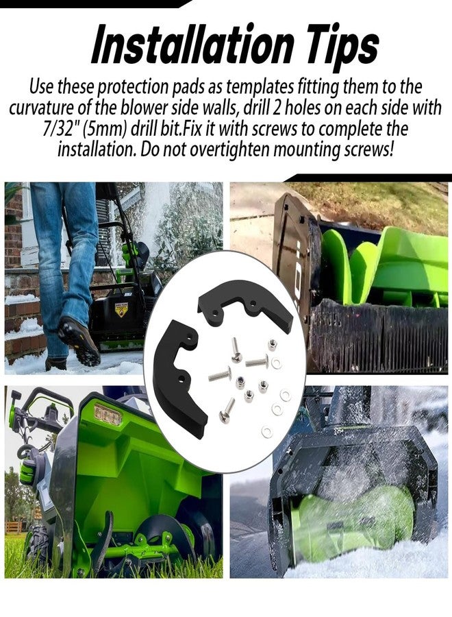 XTPTFABS Protection Pads Skids Compatible with EGO Single Stage Snow Blower - Image 4
