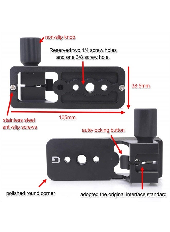 iShoot Replacement Lens Foot IS-THS260 for Sony FE 200-600mm f/5.6-6.3 G OSS Super Telephoto Zoom E-Mount Lens SEL200600G - Arca-Swiss Style - Built-in 105mm Length Quick Release Plate - Image 3