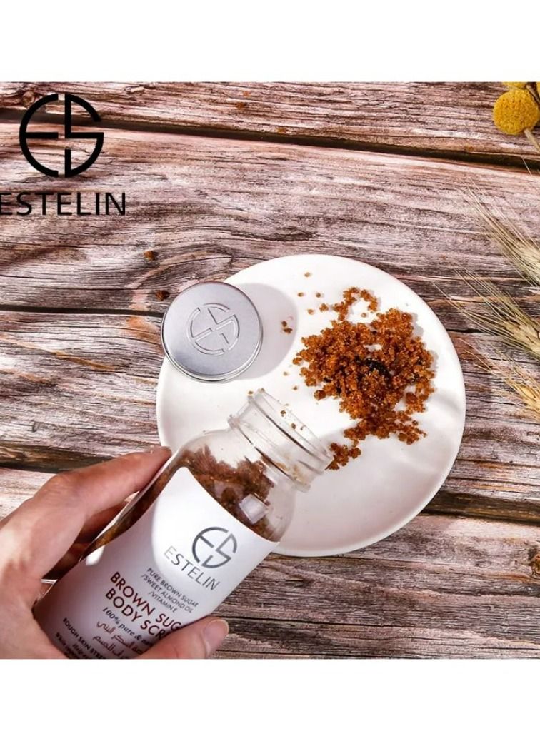 ESTELIN Exfoliating Bath Salt Moisturizing Brown Sugar Body Scrub 200 g - Image 3