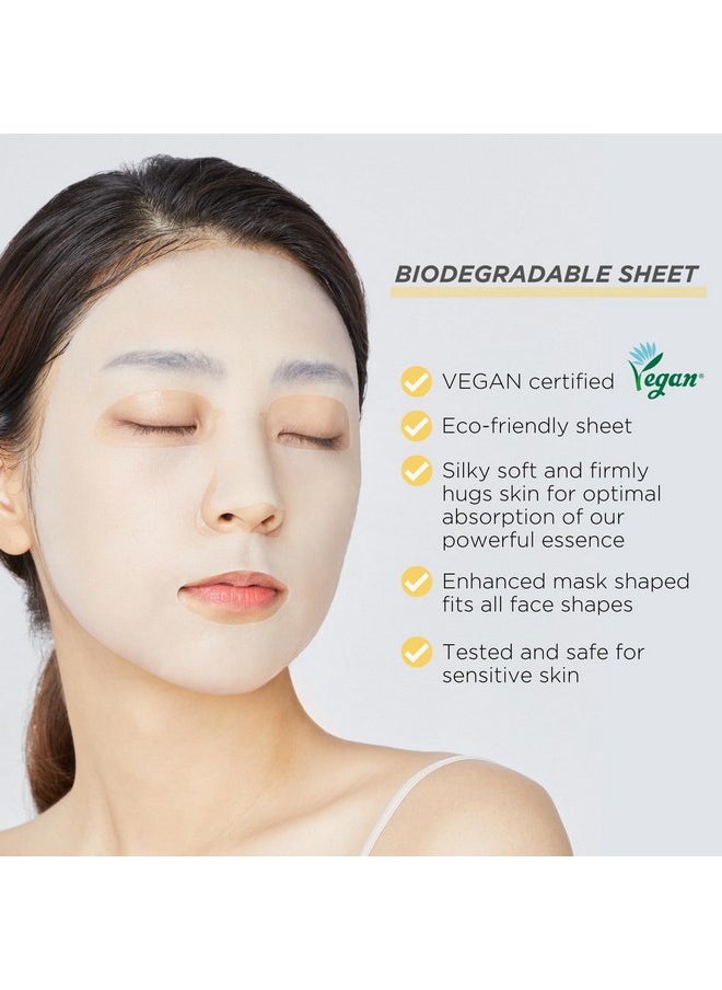 MEDIHEAL Ediheal Best Korean Sheet Mask Vita Essential Face Mask 4 Sheets Vitamin Mask For All Skin Types Smoothing Tightening Toning Up Brightening  - Image 5