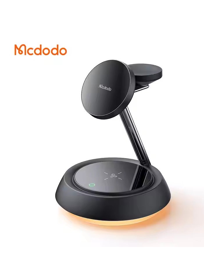 Mcdodo 3-in-1 Magnetic Wireless Charging Station with Ambient Night Light CH-4950 - Image 1