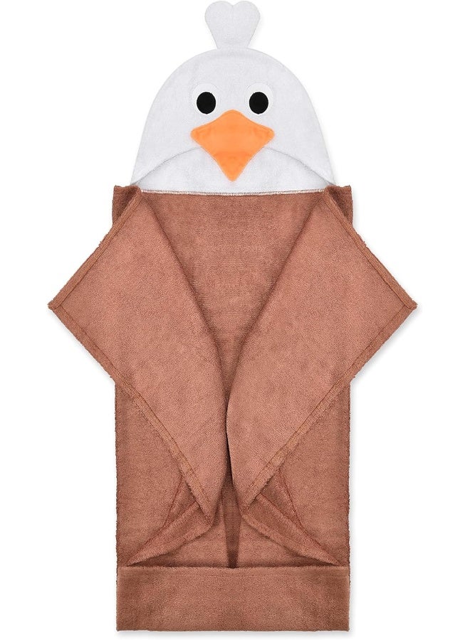 Natemia منشفة ناتيميا الناعمة جداً للأطفال بغطاء رأس | عالية الامتصاص ومضادة للحساسية | 40" × 30" منشفة استحمام كبيرة من رايون البامبو مع غطاء رأس | هدية رائعة لتسجيل حفلات استقبال المواليد - Image 1