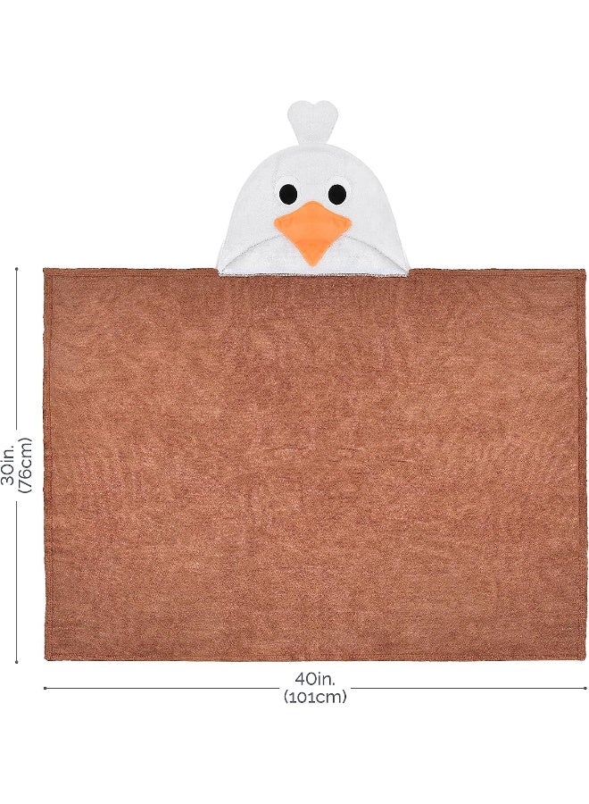 Natemia منشفة ناتيميا الناعمة جداً للأطفال بغطاء رأس | عالية الامتصاص ومضادة للحساسية | 40" × 30" منشفة استحمام كبيرة من رايون البامبو مع غطاء رأس | هدية رائعة لتسجيل حفلات استقبال المواليد - Image 2