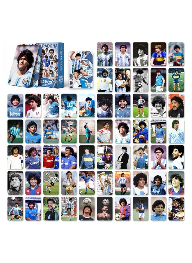 NIBEMINENT 92 قطعة من بطاقات لاعب كرة القدم دييغو أرماندو مارادونا ليمو لجمع الهدايا لعشاق كرة القدم - Image 3