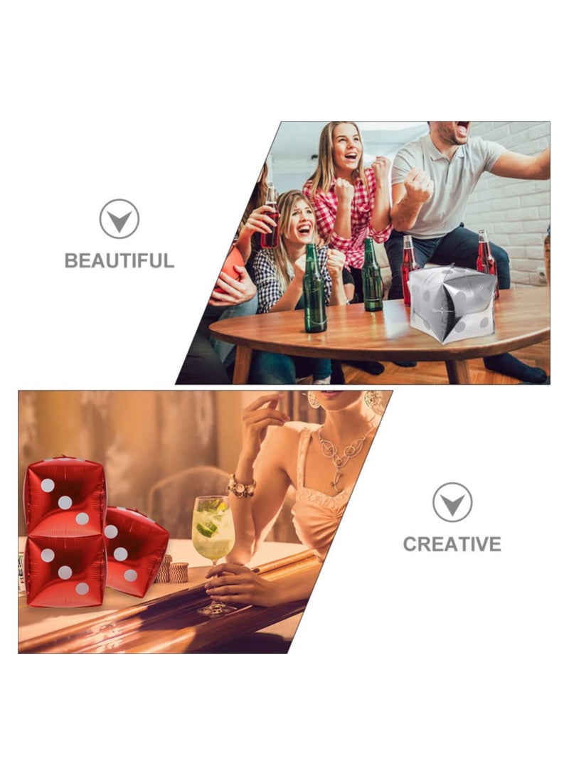 SYOSI 12 Pcs Jumbo Large Inflatable Dice,  11.8 Inch nflatable Large Dice Party Decorations Colorful Dice Balloons Large Dice Set for Indoor and Outdoor Games Theme Party Decorations (Six Colors) - Image 5