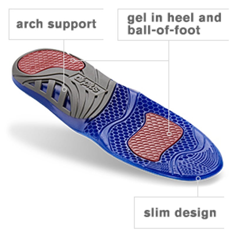 Airplus Extreme Active Gel Lightweight and Breathable Shoe Insoles for Cushion and Support, Men's, Size 7-13 - Image 4