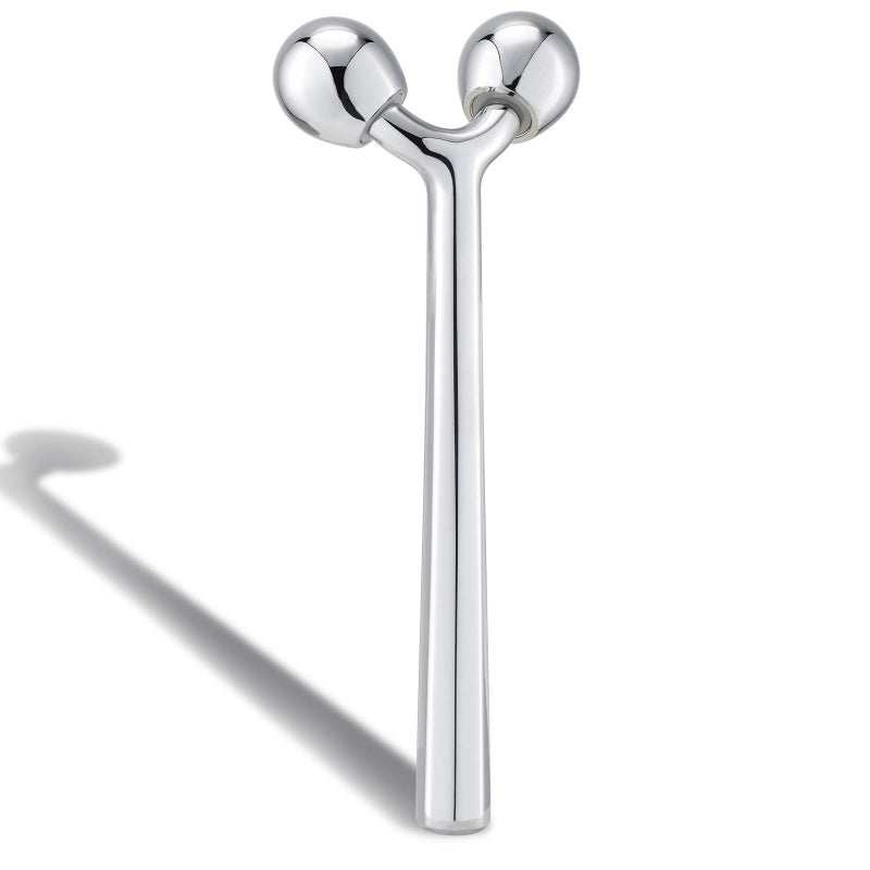 Tekson Faical Roller Massager, 3D Metal Face Massage Tool for Reduce Puffiness, Remove Eye Wrinkles, Face Lift, Increase Firmness, Anti-Aging, Skin Tightening (Zinc Alloy) - Image 1