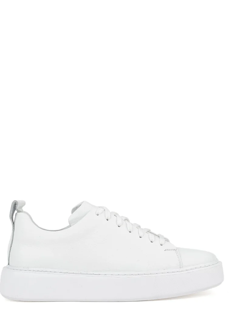 Ziya , Men's Genuine Leather Sneakers 1511026Z875Y White