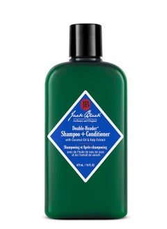 Jack Black - Double-Header Shampoo + Conditioner - PureScience Formula, Coconut Oil and Kelp Extract, Sulfate-Free, Removes Oil and Product Buildup, Lightly Conditions and Soothes, 16 Oz