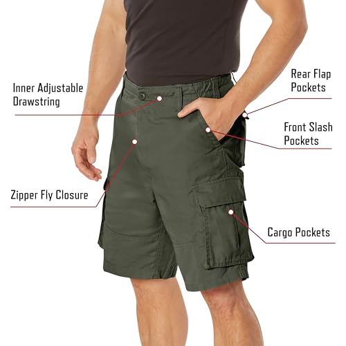 Rothco The Vintage Paratrooper Cargo Shorts,Medium, Woodland Camo - Image 3