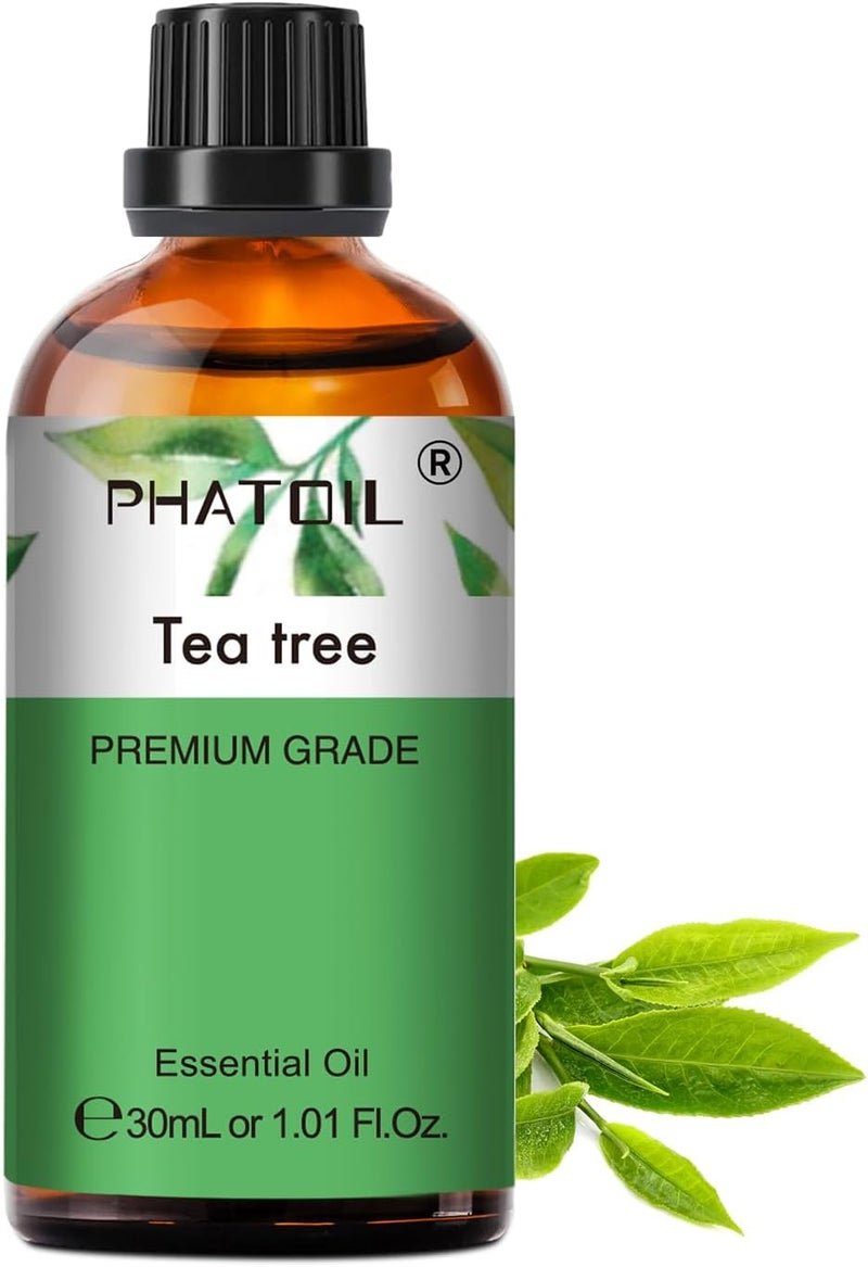 PHATOIL 1.01FL.Oz Tea Tree Essential Oil, for Aromatherapy Diffusers, Humidifiers, Great for DIY Candle and Soap Making, Gift for Friend(30ML) - Image 1
