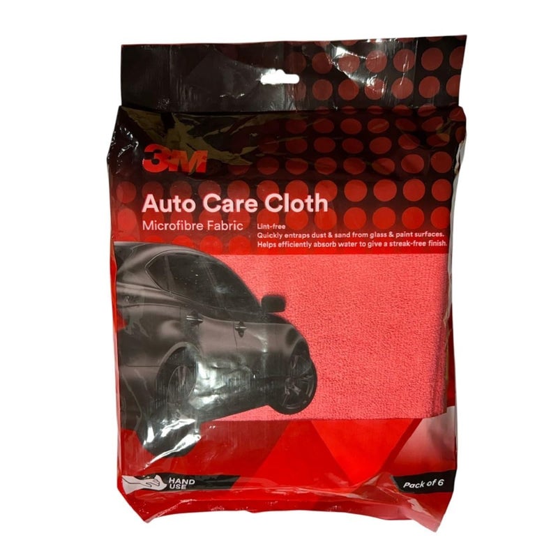 3M Auto Care Microfiber Multicolor Cloth, Multipurpose Car Cleaning Cloth, Streak & Lint Free (40.64cmX40.64cm Each, Pack of 6) - Image 5