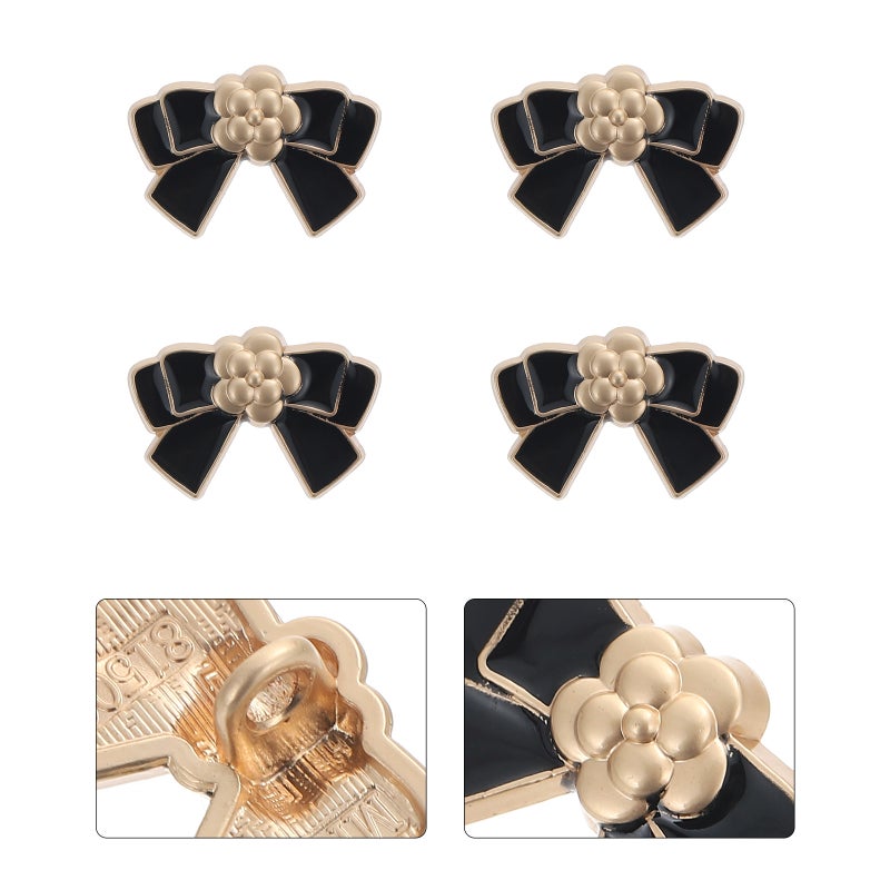 12 pcs Bowknot Clothing Button DIY Sewing Buttons Cuffs Button Shirts Button - Image 3