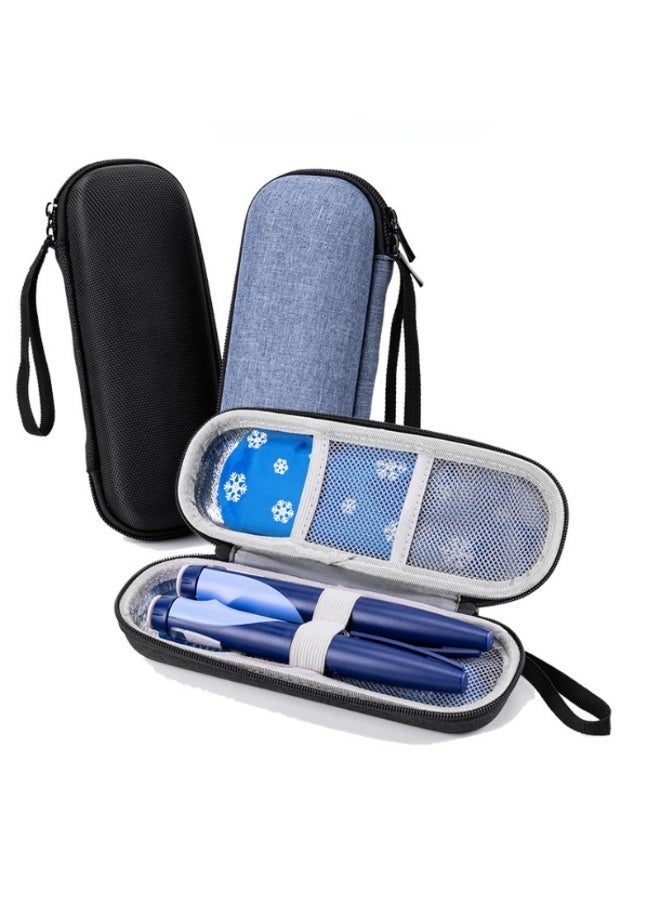 Seayoo Portable EVA Insulin Cooling Bag Waterproof Thermal Insulated Pen Bag Medicine Outdoor Travel Cooler for Diabetics-Black - Image 1